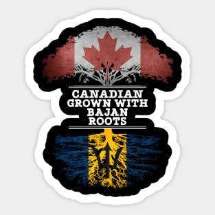 Canadian Grown With Bajan Roots - Gift for Bajan With Roots From Barbados Sticker